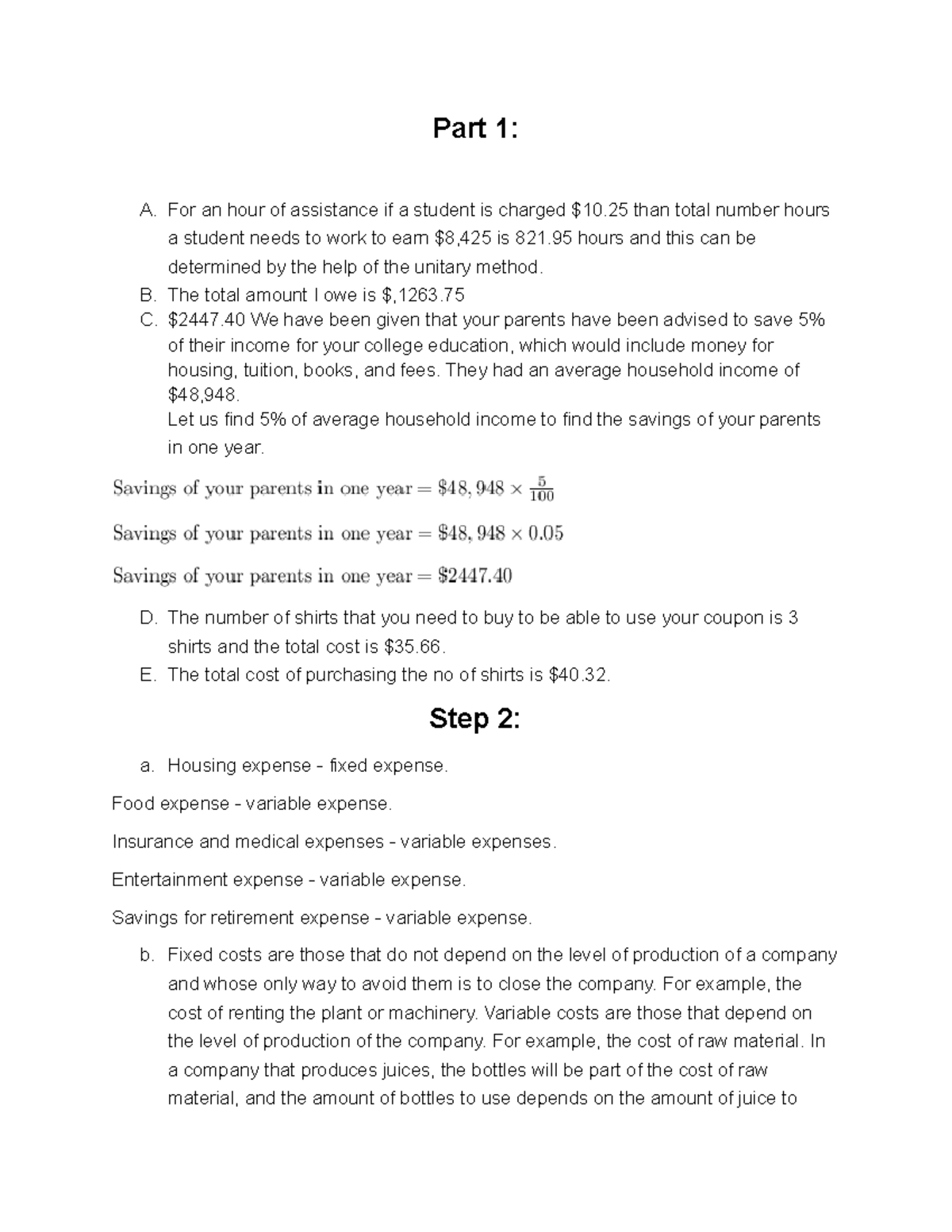 Personal Finance 1: Budgeting and Expenses Analysis Notes - Studocu