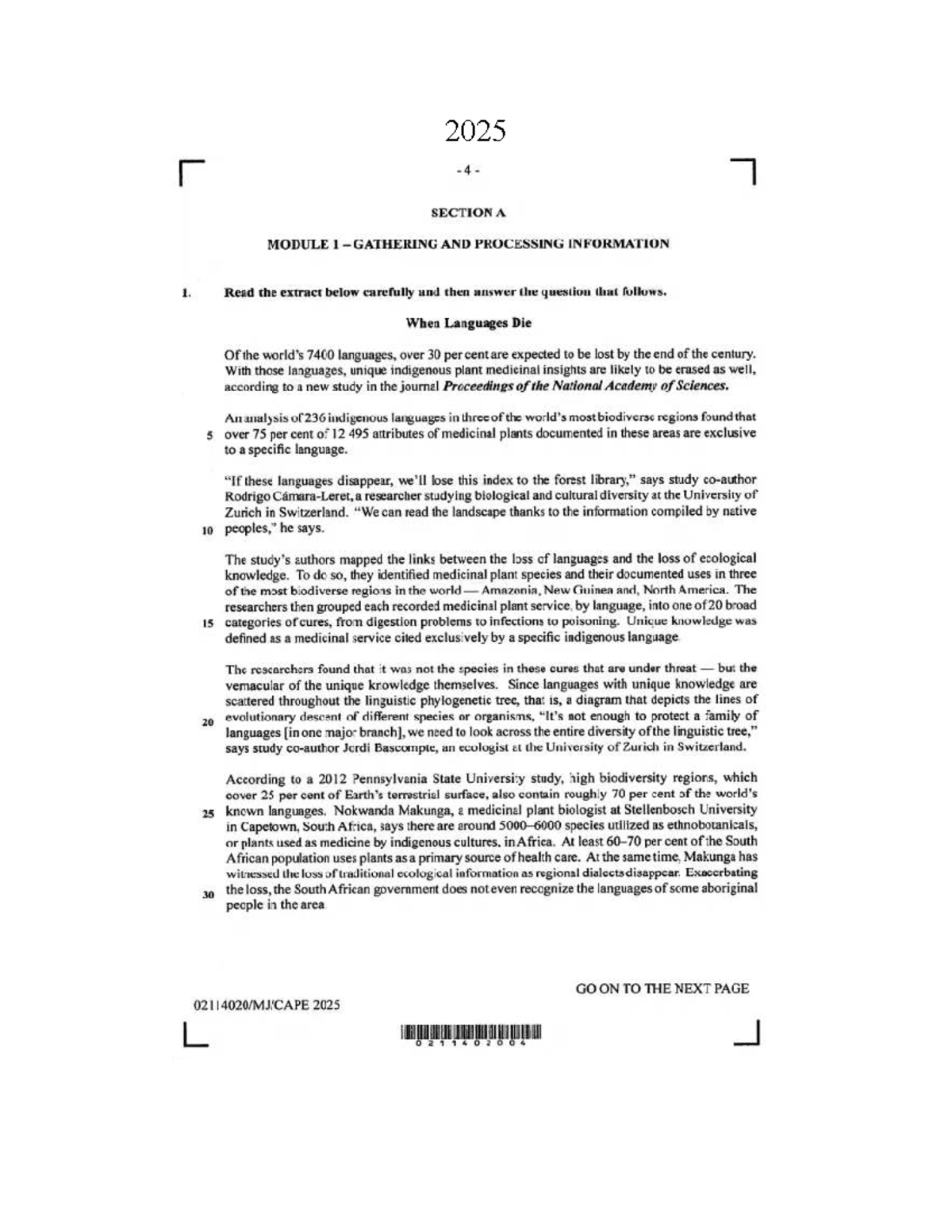 CAPE Communication Paper 2 2019-2025: Language, Community, and Career ...