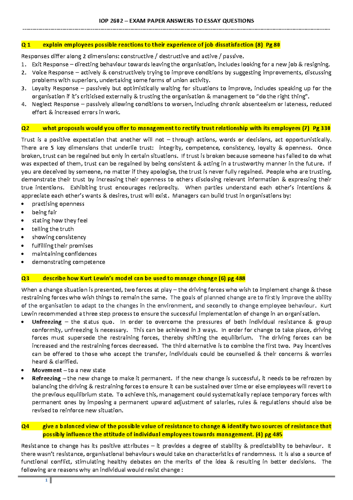 Iop 2602 Past Paper Essay Questions Answers 2014 - Q 1 explain ...