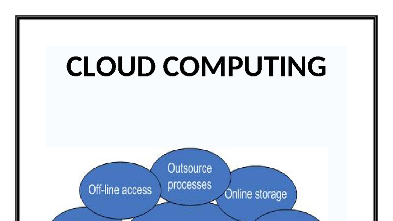 CLOUD COMPUTING 101: An Introductory Essay on Its Architecture and ...