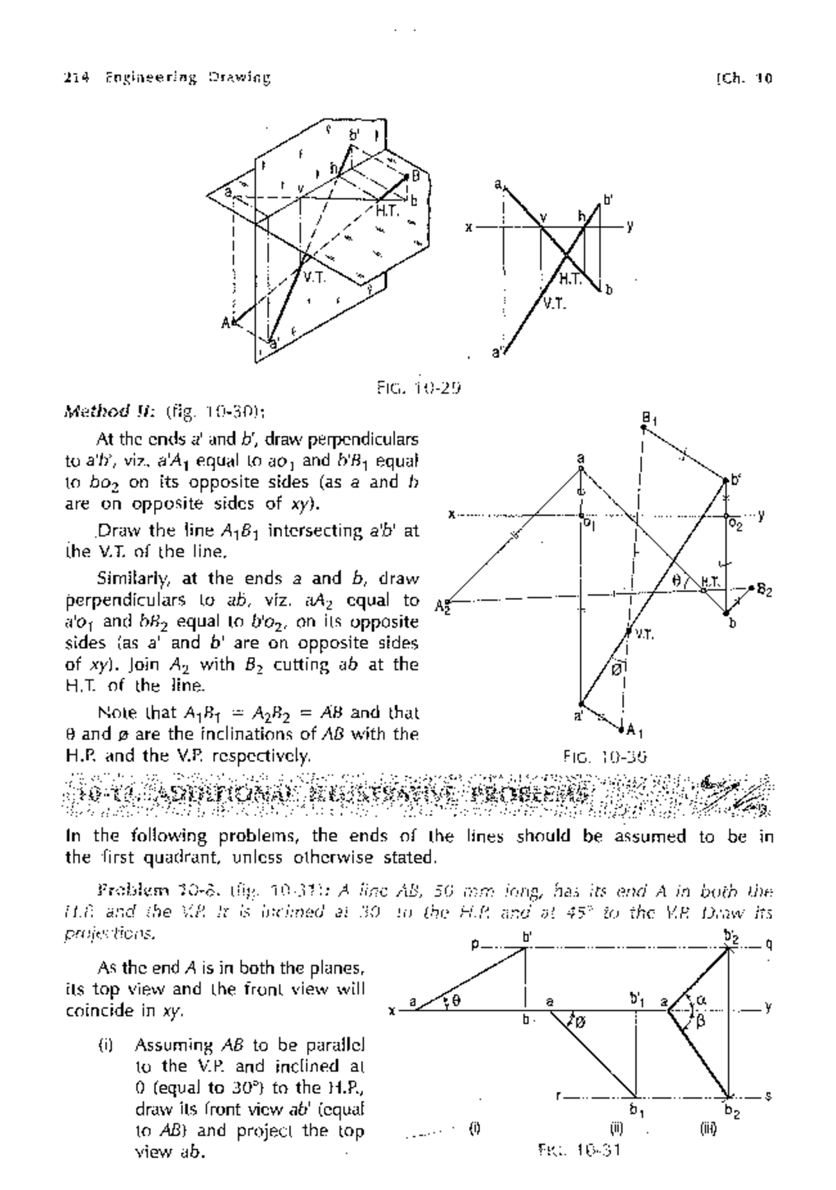 Projection of Lines - 214 Engineering Drawing Techniques - Studocu