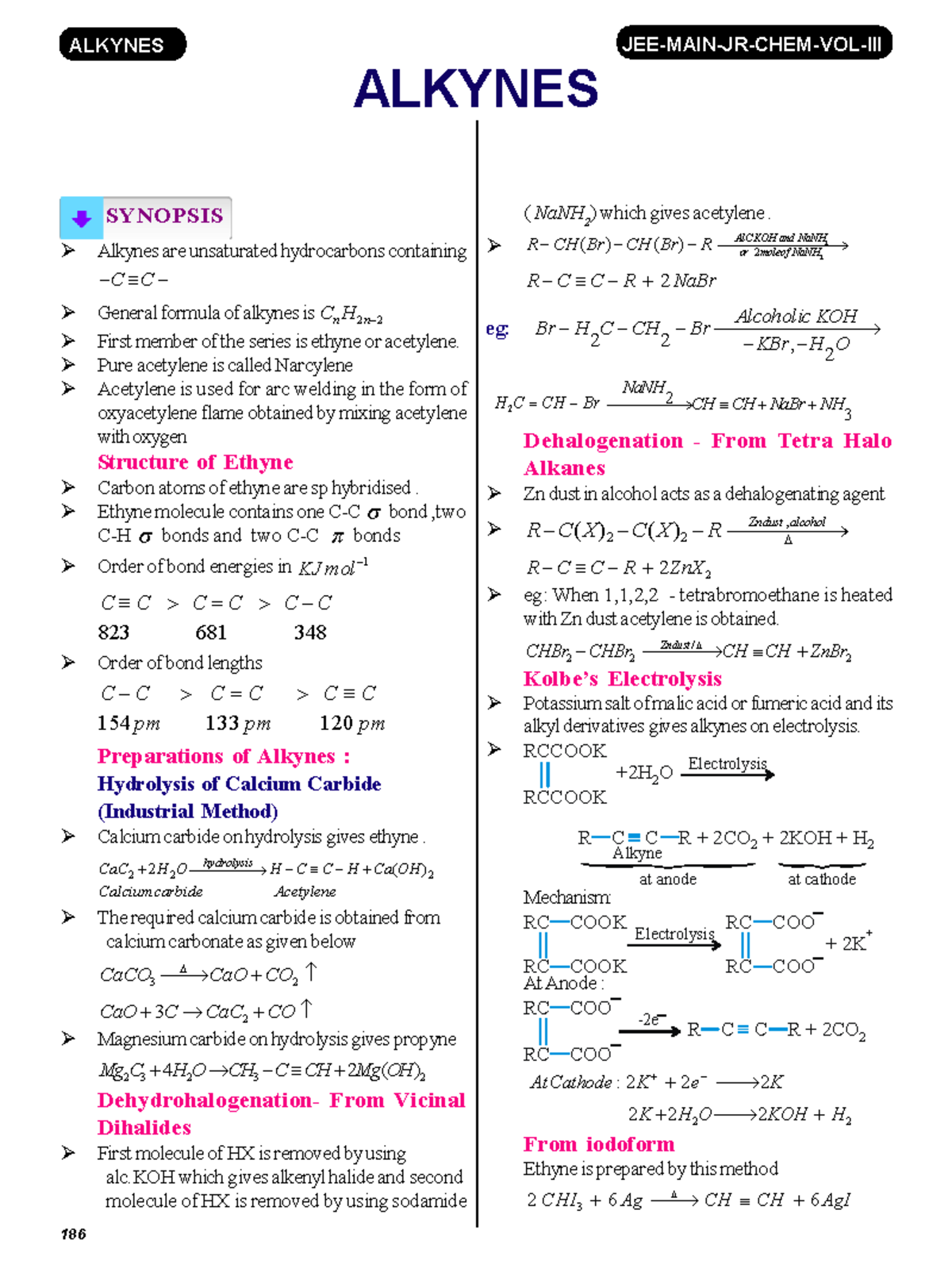 ALKYNES (CHEM 101) - Comprehensive Study Notes and Reactions - Studocu