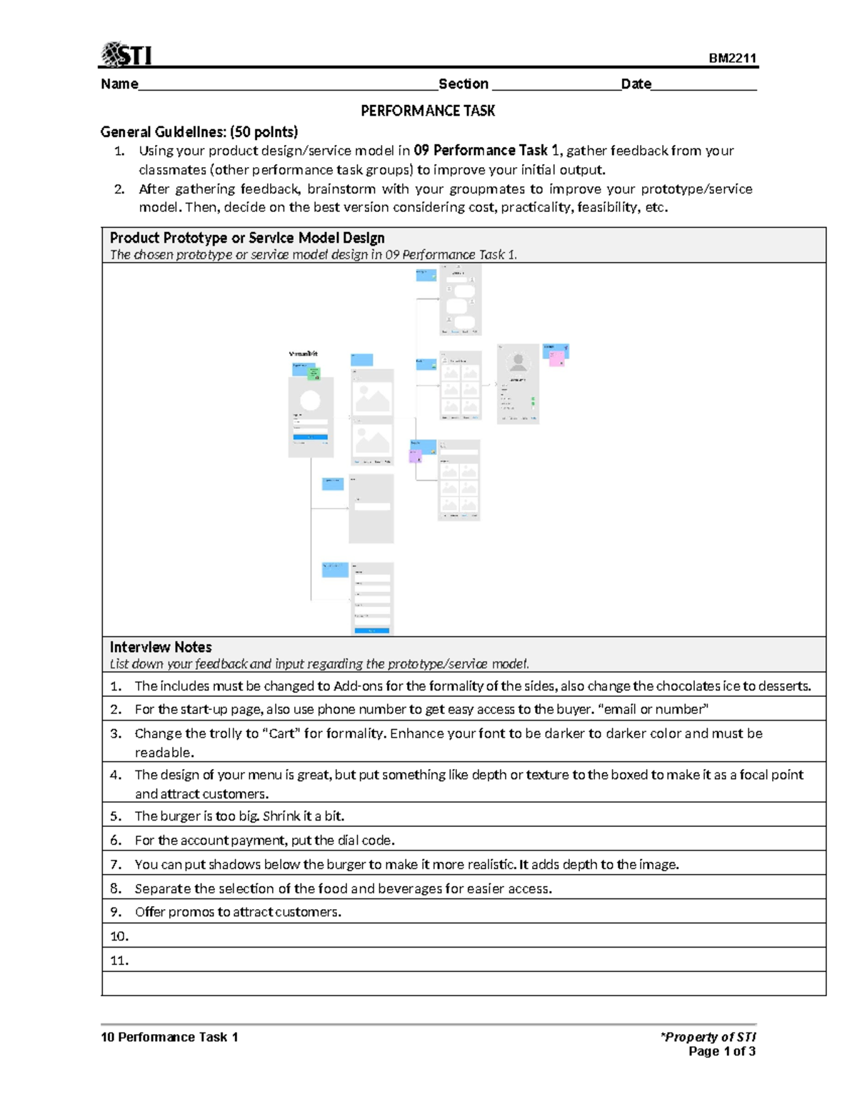 Prototype-TP - thank u - BM Name Section Date 10 Performance Task 1 ...