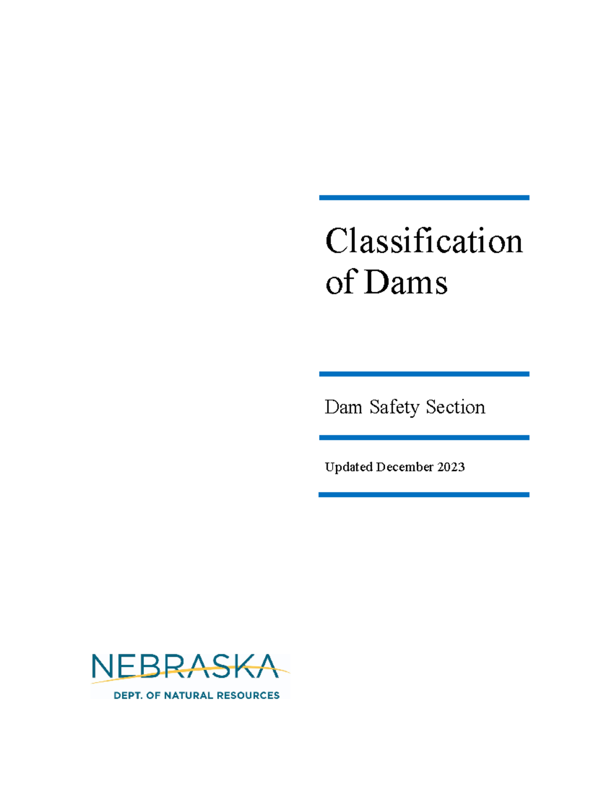Classificationof Dams March 2023( Final) - Classification of Dams Dam ...