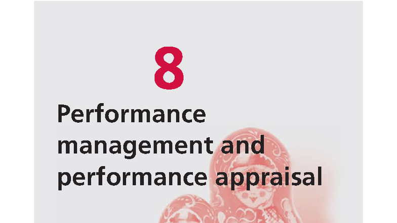 Chapter 8: Performance Management and Appraisal in Tourism and ...