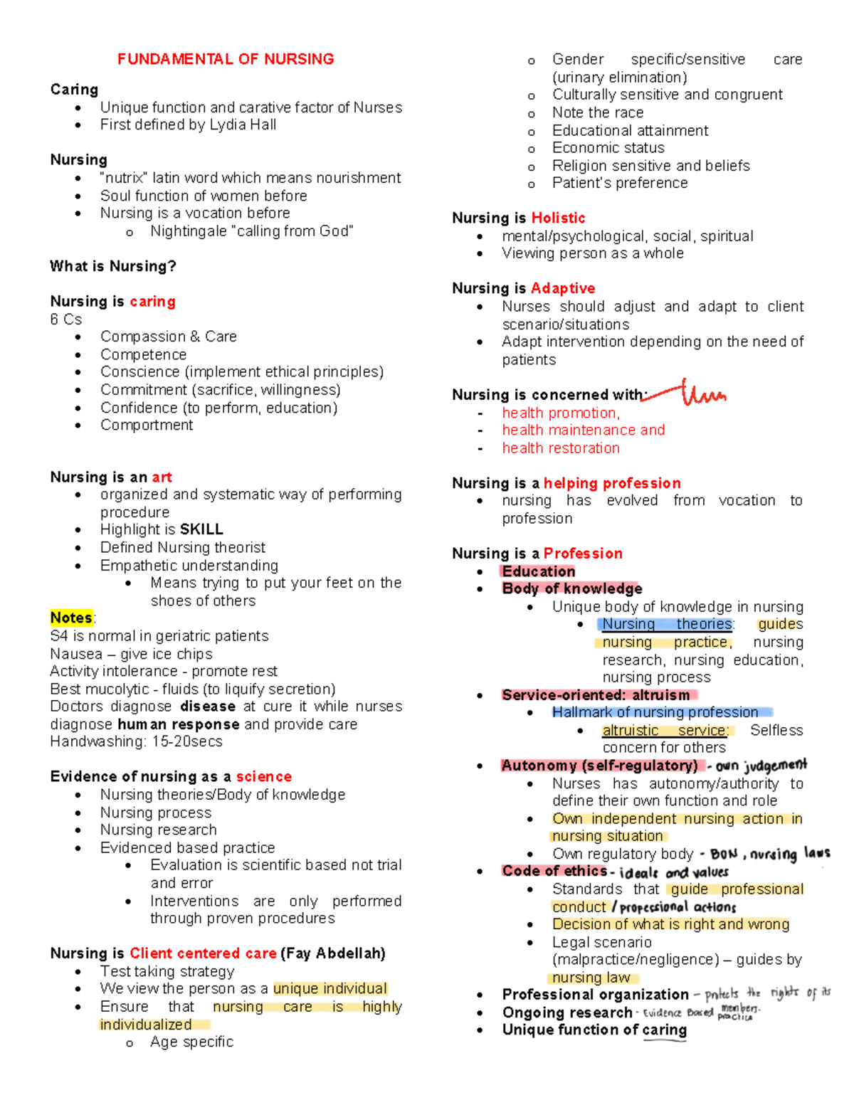 Fundamentals of Nursing: Caring, Skills, and Theoretical Frameworks ...