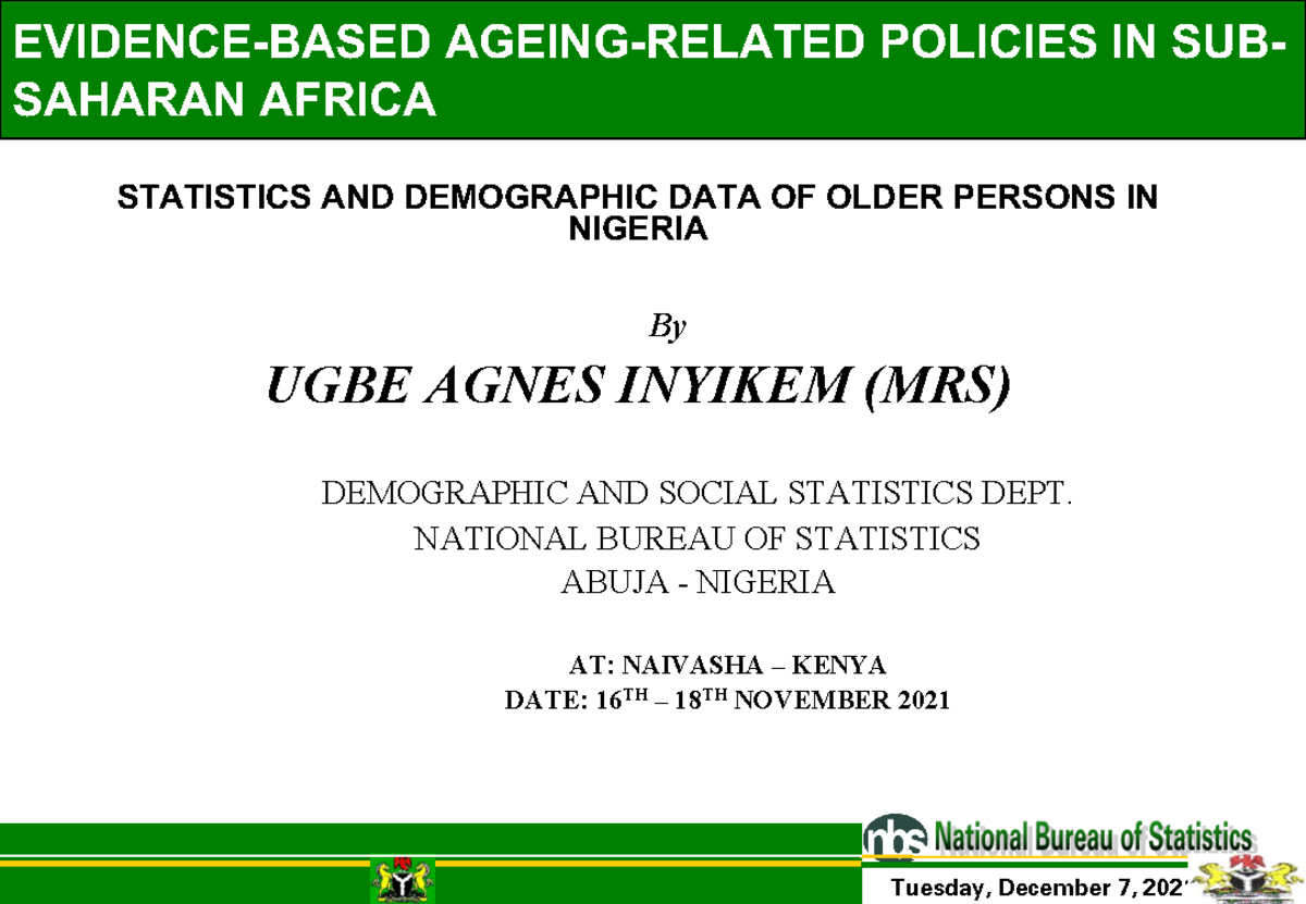 Agnes-Ugbe - Very good - EVIDENCE-BASED AGEING-RELATED POLICIES IN SUB ...