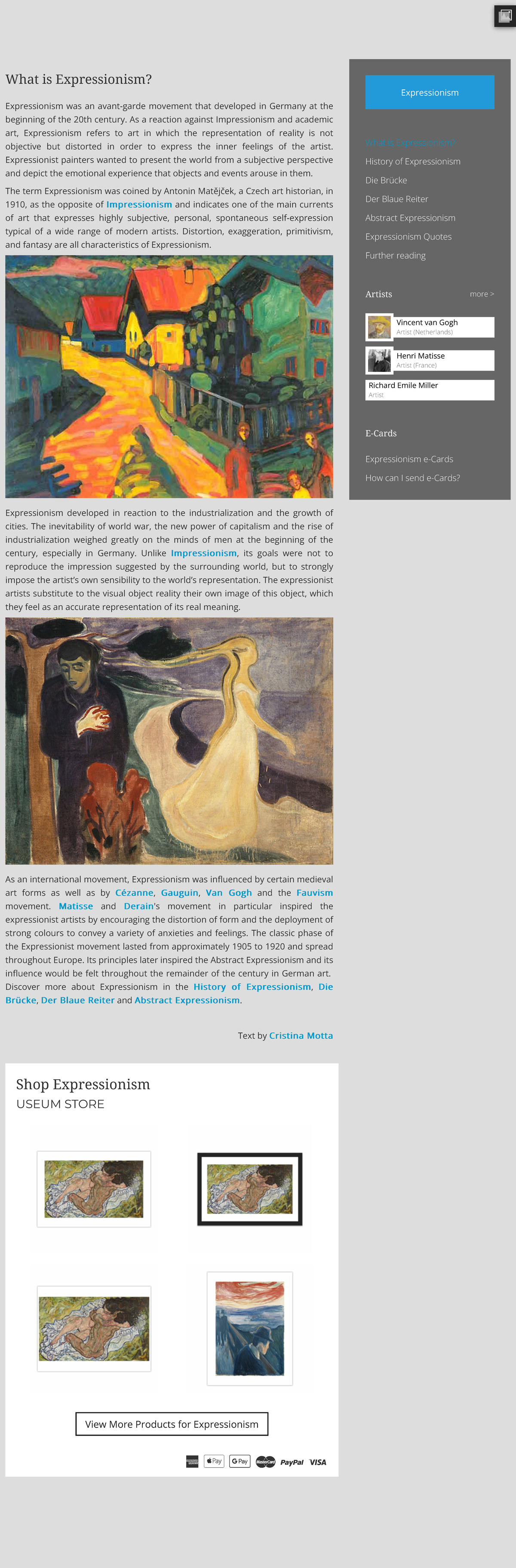 Expressionism What is Expressionism - Useum - What is Expressionism ...