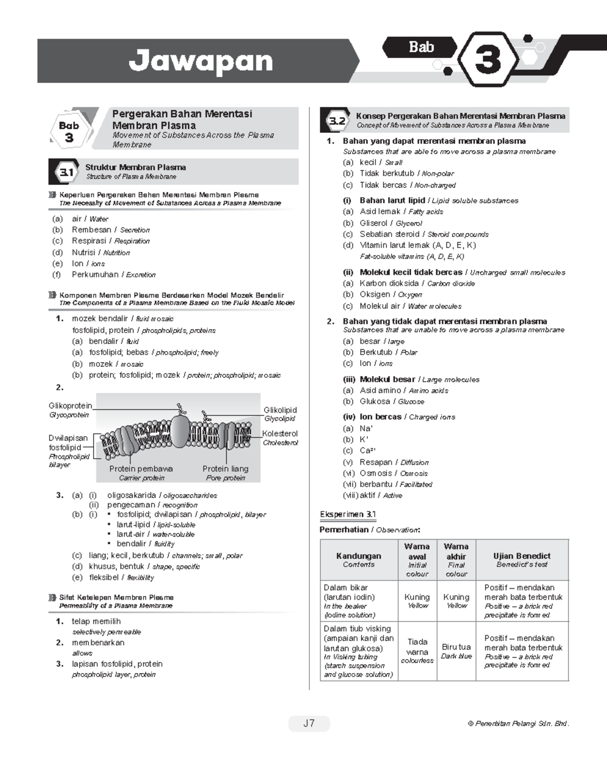 Jawapan Bab 3: Pergerakan Bahan Merentasi Membran Plasma - Studocu