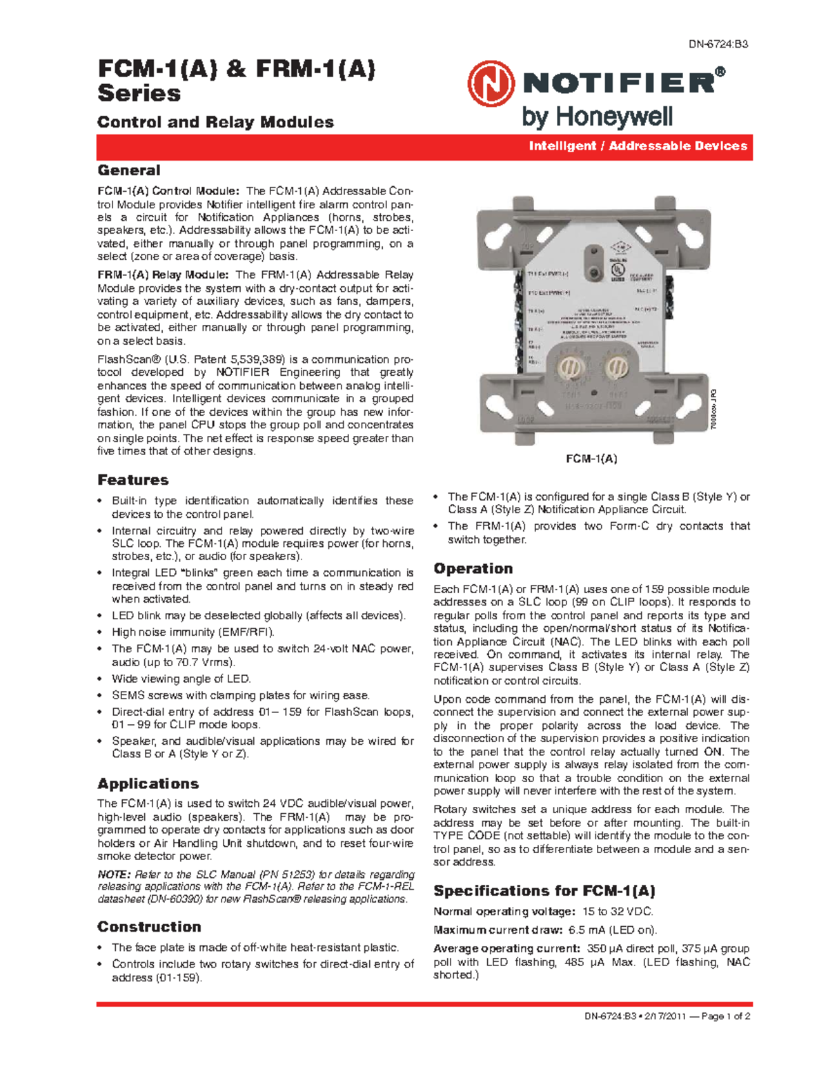07-FRM-1 Intelligent Addressable Control & Relay Modules Overview - Studocu