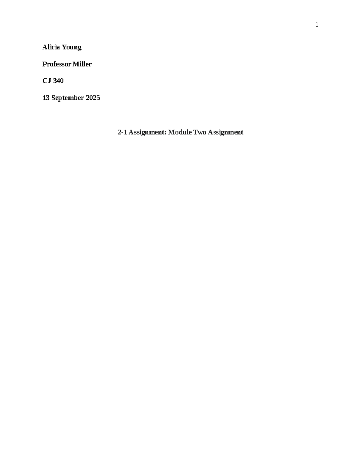 CJ 340 Module Two Assignment: Dog Fighting & Gang Violence - Studocu
