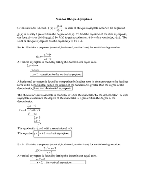 Algebra 2: Unit 6 Notes on Graphing Radical Functions (Topic 6.1) - Studocu