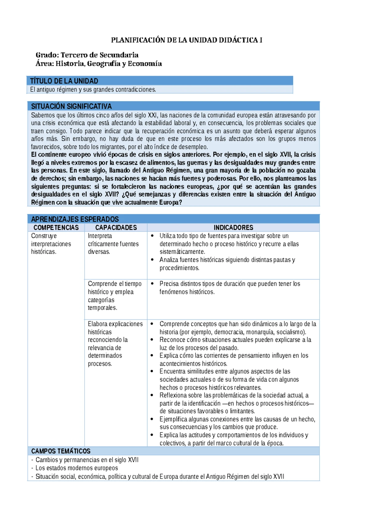 Unidad 0 3° DPCC-2025 - 5 UNIDAD DE APRENDIZAJE DE MATEMÁTICA- 2025 1 ...