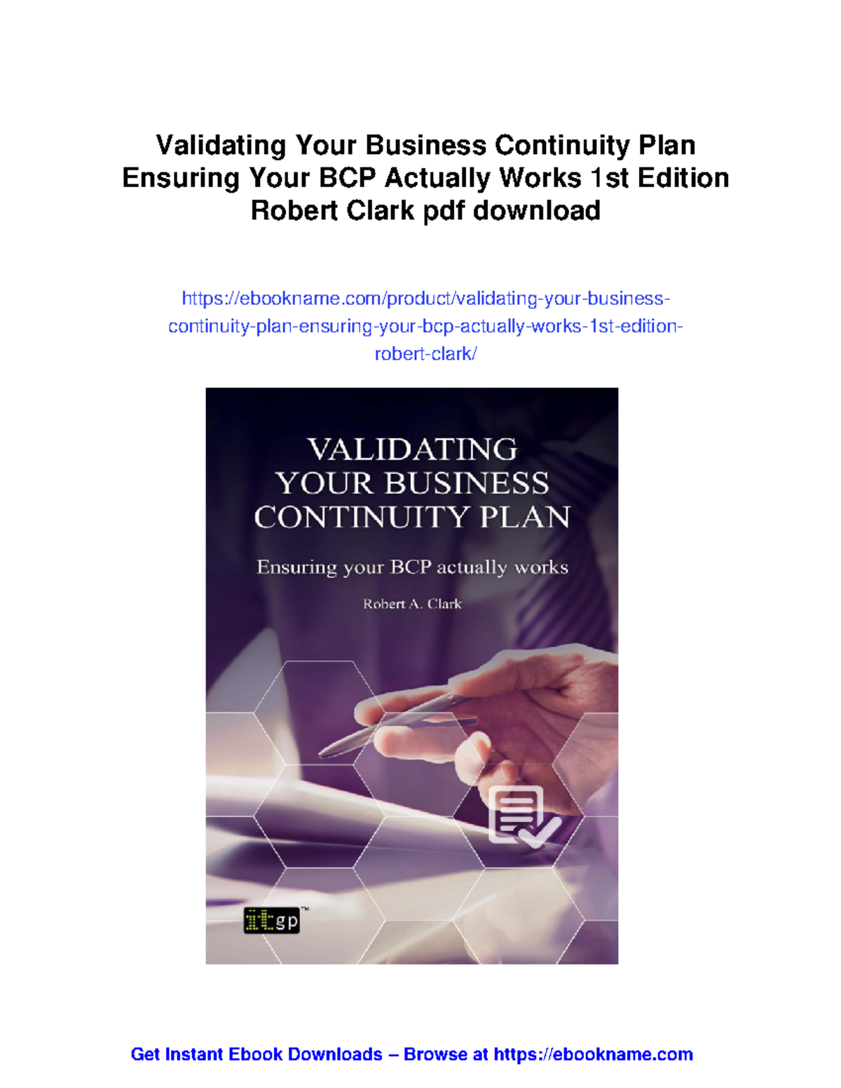 Validating your business continuity plan: Ensuring your BCP works - Studocu