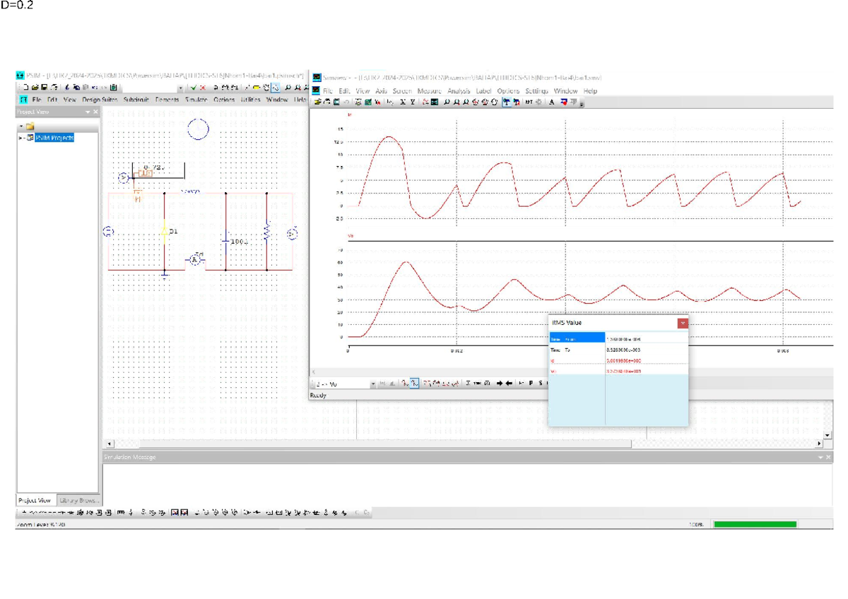 PSIM Simview 5 C 2: Analysis and Simulation Project Overview - Studocu