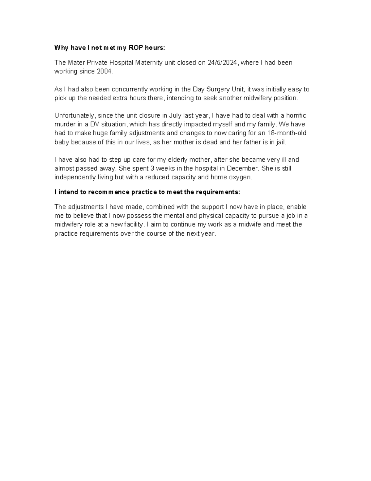 ROP Hours Explanation: Challenges and Future Plans for Midwifery - Studocu
