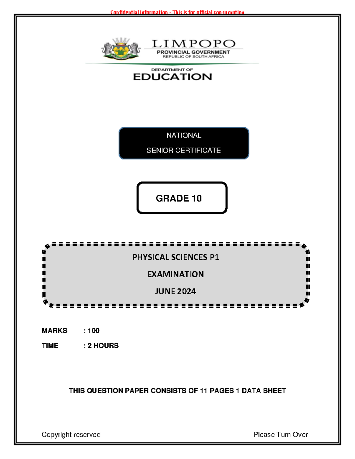 GR 10 P1 PHSC Mid-Year Exam Question Paper ENG 2024 - Studocu
