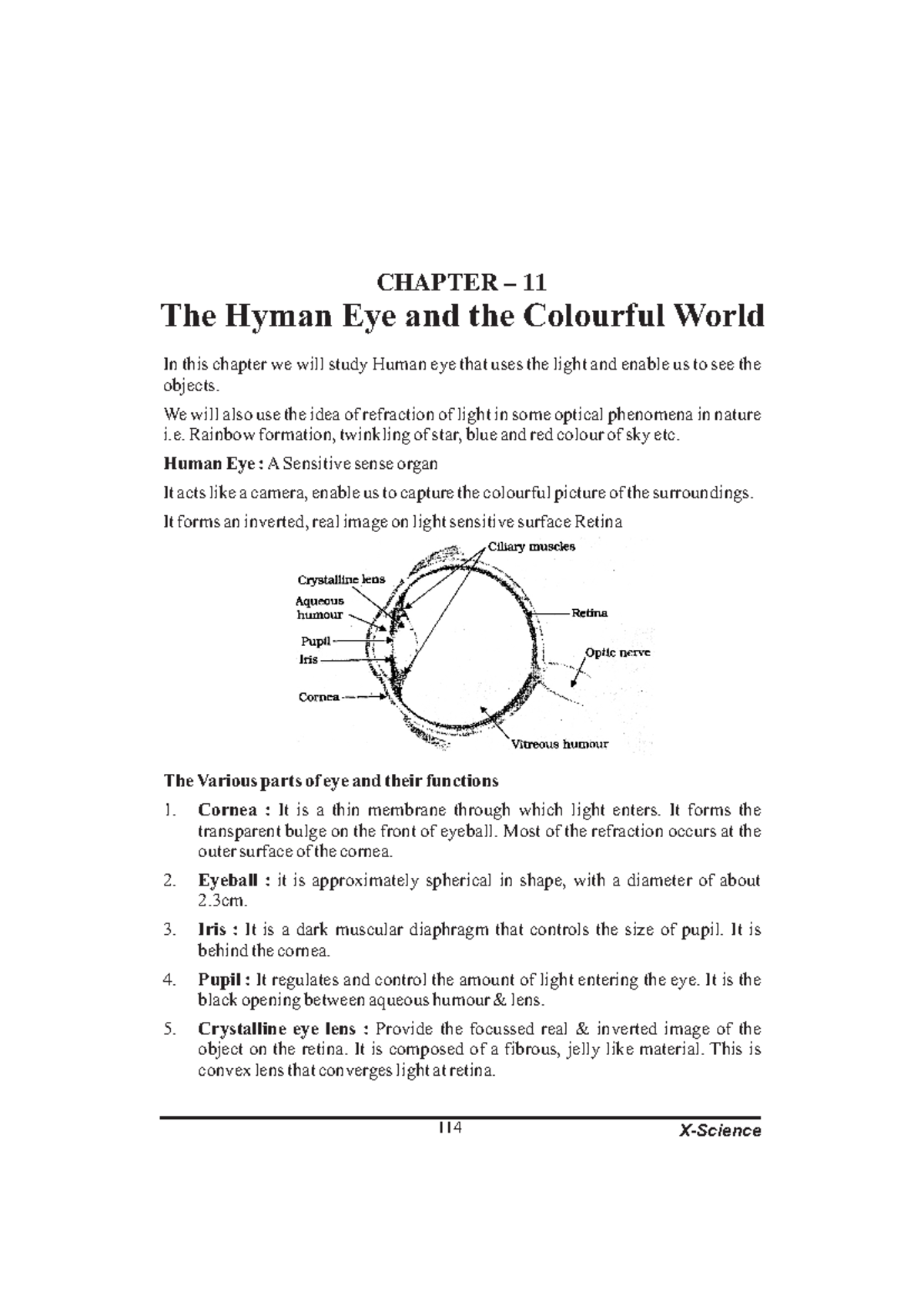 10 Human eye and colourful World - In this chapter we will study Human ...