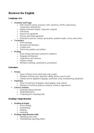 Reviewer for ESP - ESP - Reviewer for ESP (Edukasyon sa Pagpapakatao ...