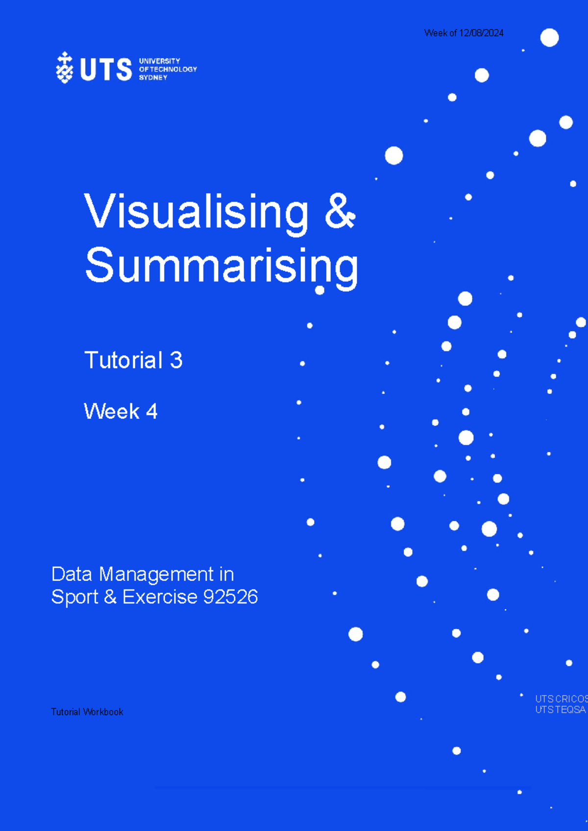 Week 4 Tutorial Workbook: Visualising & Summarising Data in Sport ...