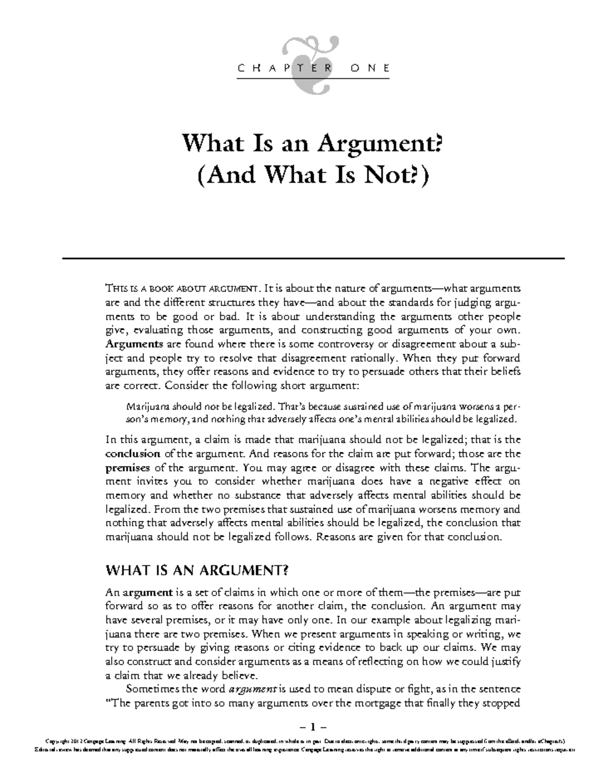 Trudy Govier - Chapter 1: Understanding Arguments and Their Structures ...