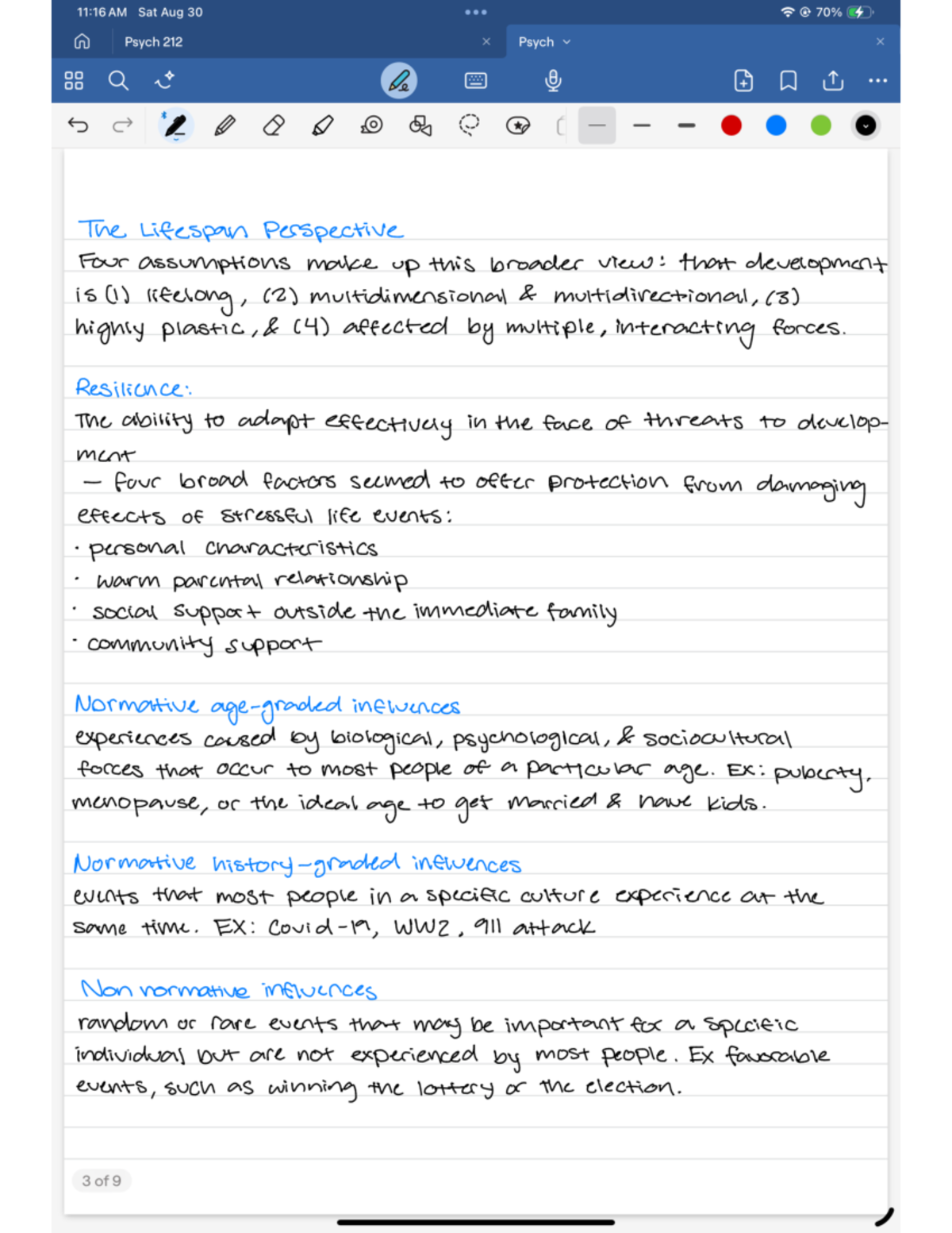 Psych 212: Essential Review Notes on Lifespan Development - Studocu