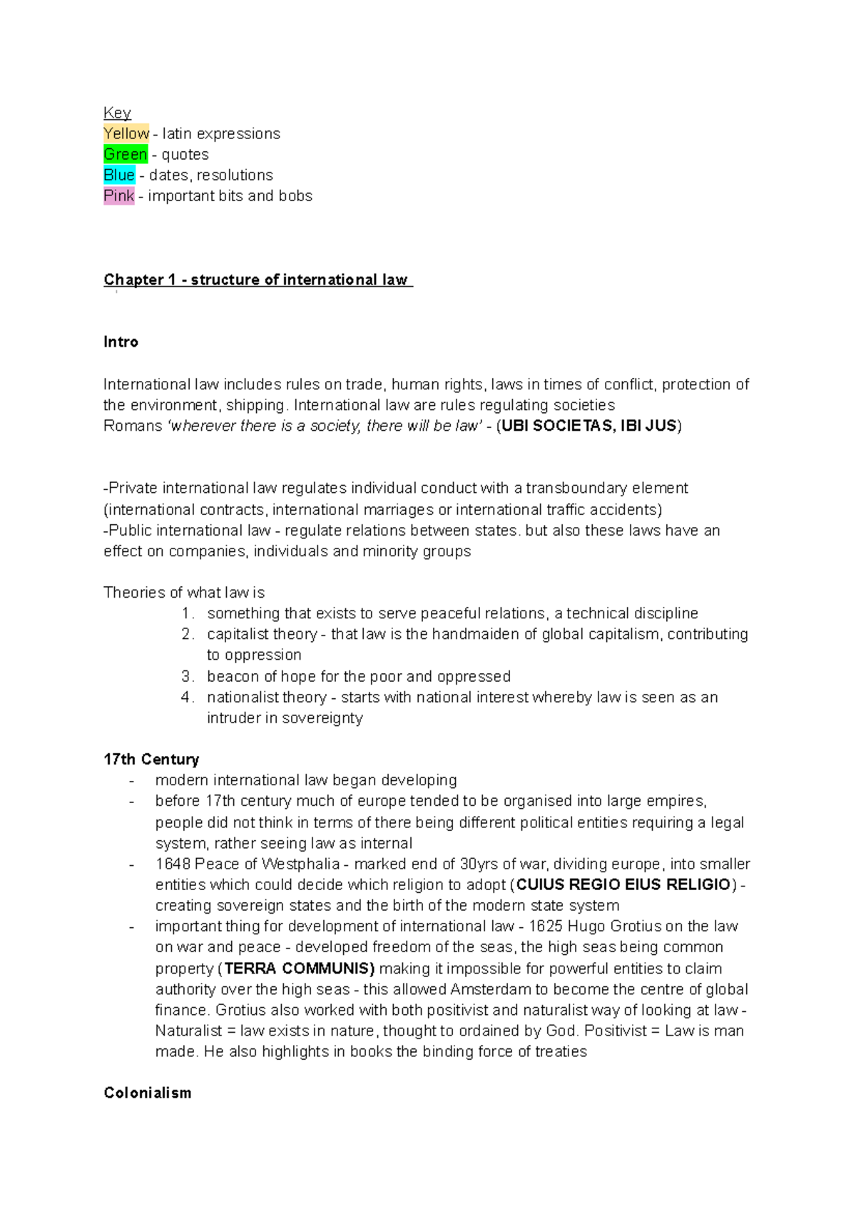 International Law Overview: Key Concepts and Historical Development ...