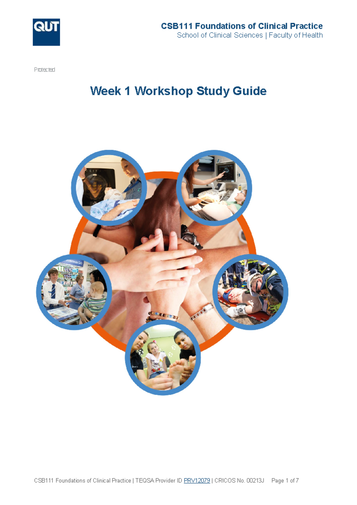 CSB111 Week 1 Workshop Study Guide: Foundations of Clinical Practice ...