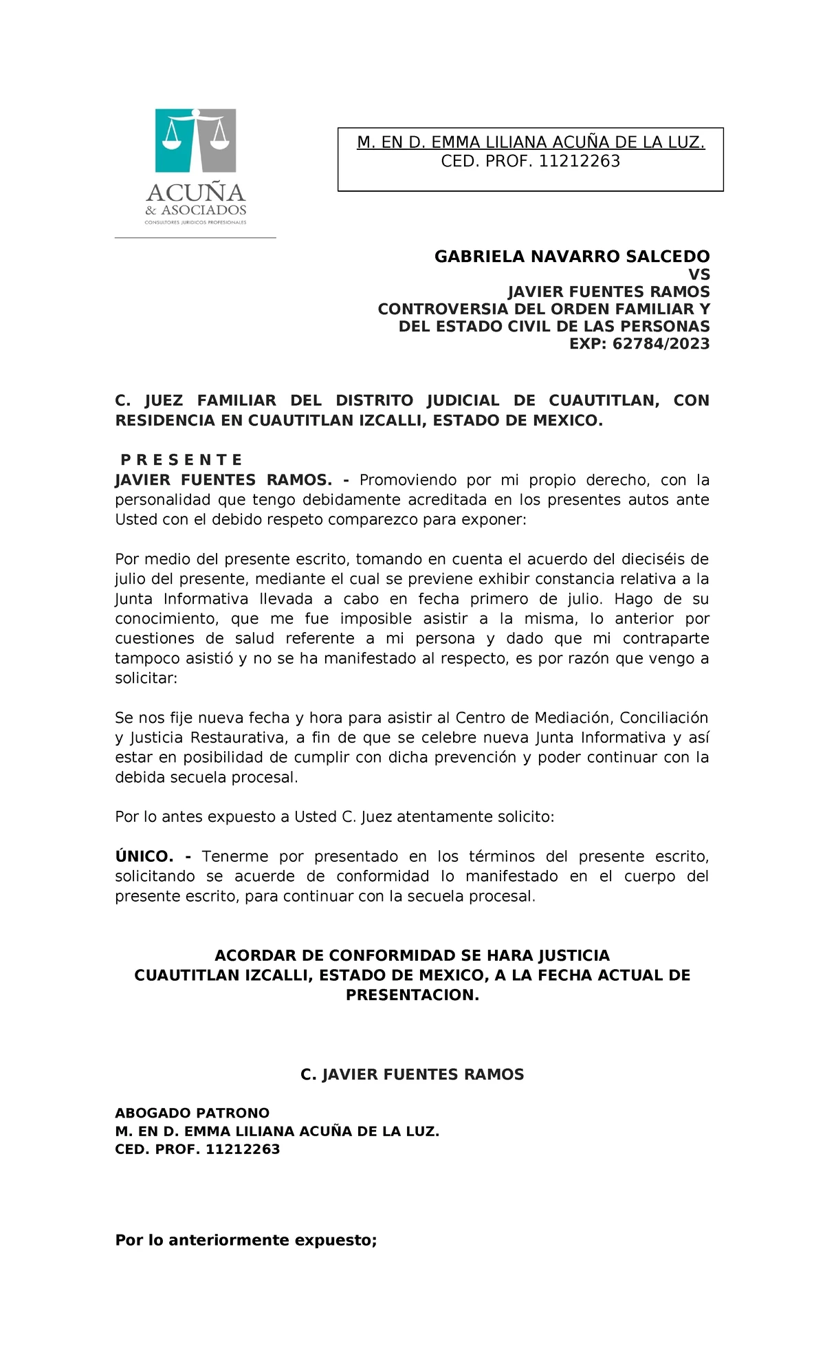 Inmatriculación Judicial en Edomex: Ejemplos y Procedimientos - Studocu