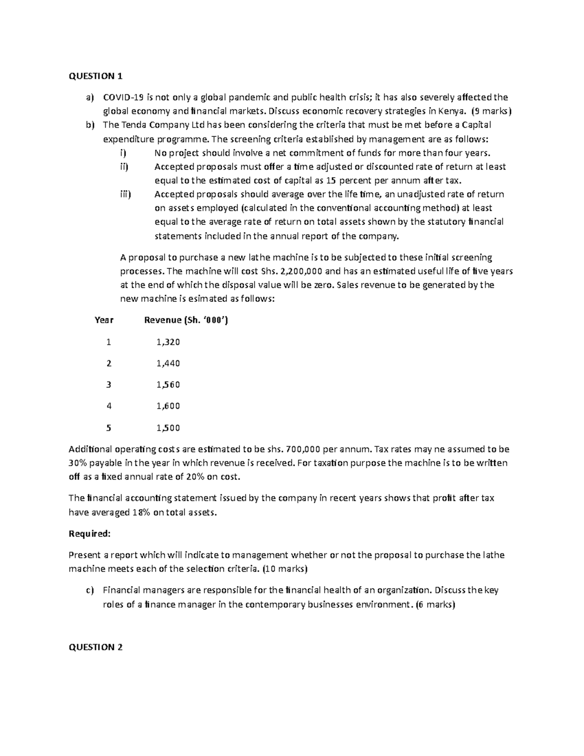 Business Finance QUIZ - Key Concepts and Revision Notes - Studocu