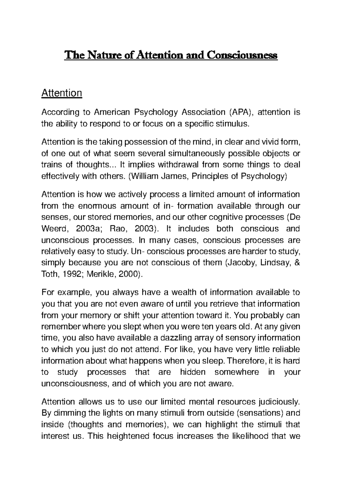 DOC-20250114-WA0050 - Attention and its nature - The Nature of ...