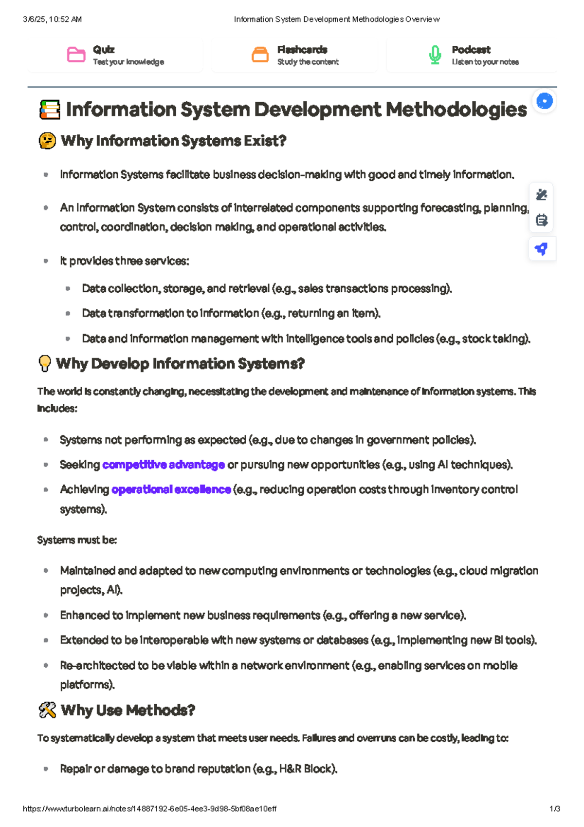 Information System Development Methodologies Overview - Quiz Test your ...