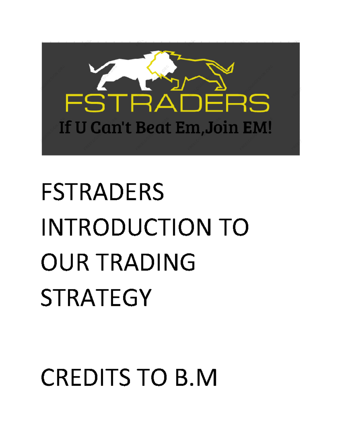 FSTRADERS - Trading Strategies, Fibonacci & Daily Sessions Guide - Studocu