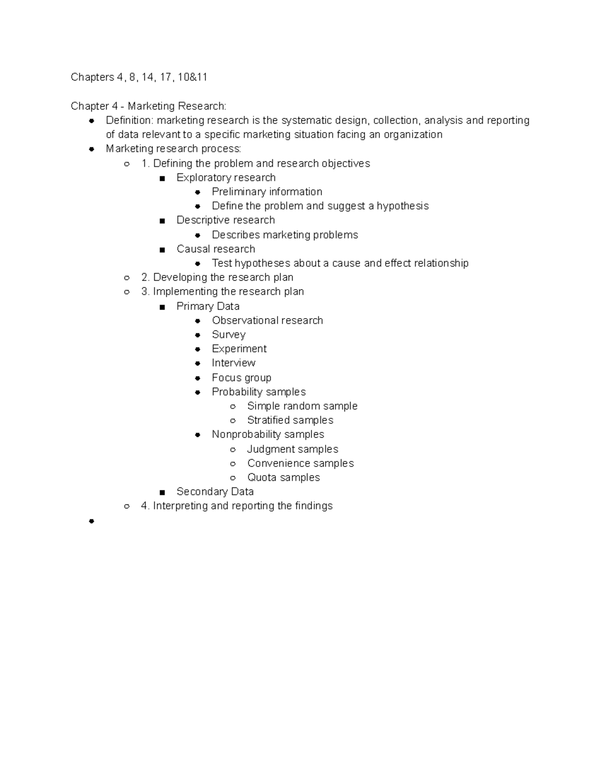 MKTG 311 Exam 2 Review - Key Concepts and Marketing Research Insights ...