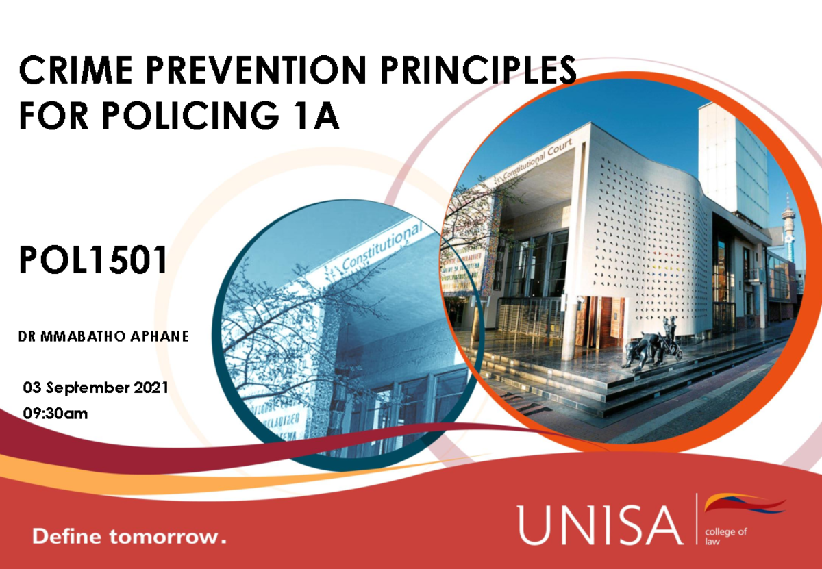 POL1501 Study UNIT 3 Community Policing Principles & Strategies - Studocu