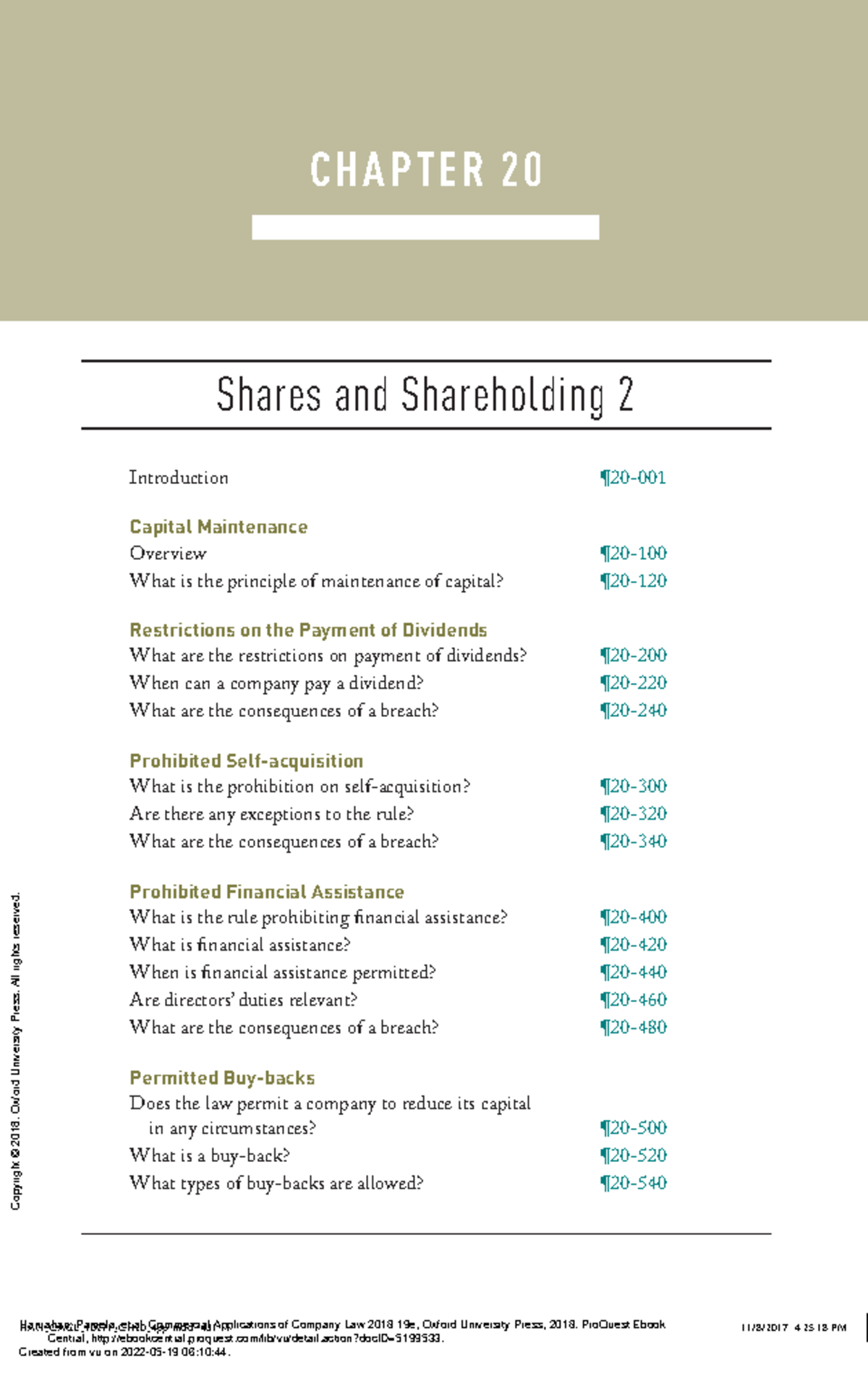 Week 6 Capital Maintenance: Key Principles and Legal Implications - Studocu