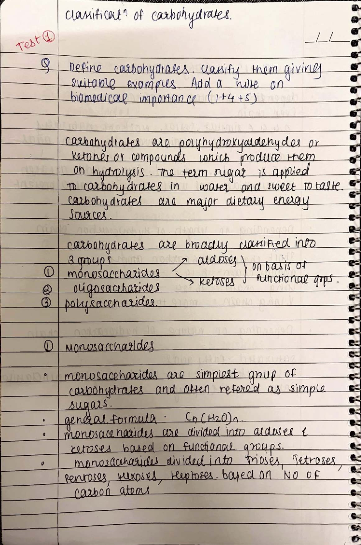 Classification of Carbohydrates and Their Biomedical Importance ...