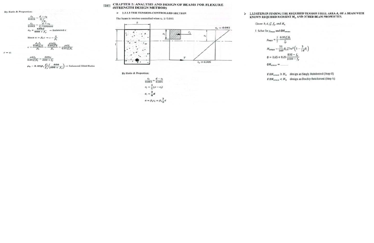 24 CHAPTER 2: BEAM ANALYSIS & DESIGN FOR FLEXURE (STRENGTH METHOD ...