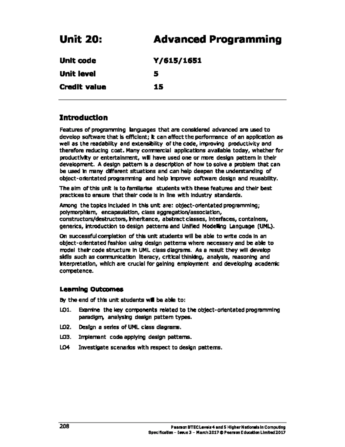 Unit 20 - Advanced Programming: Design Patterns Overview and Types ...