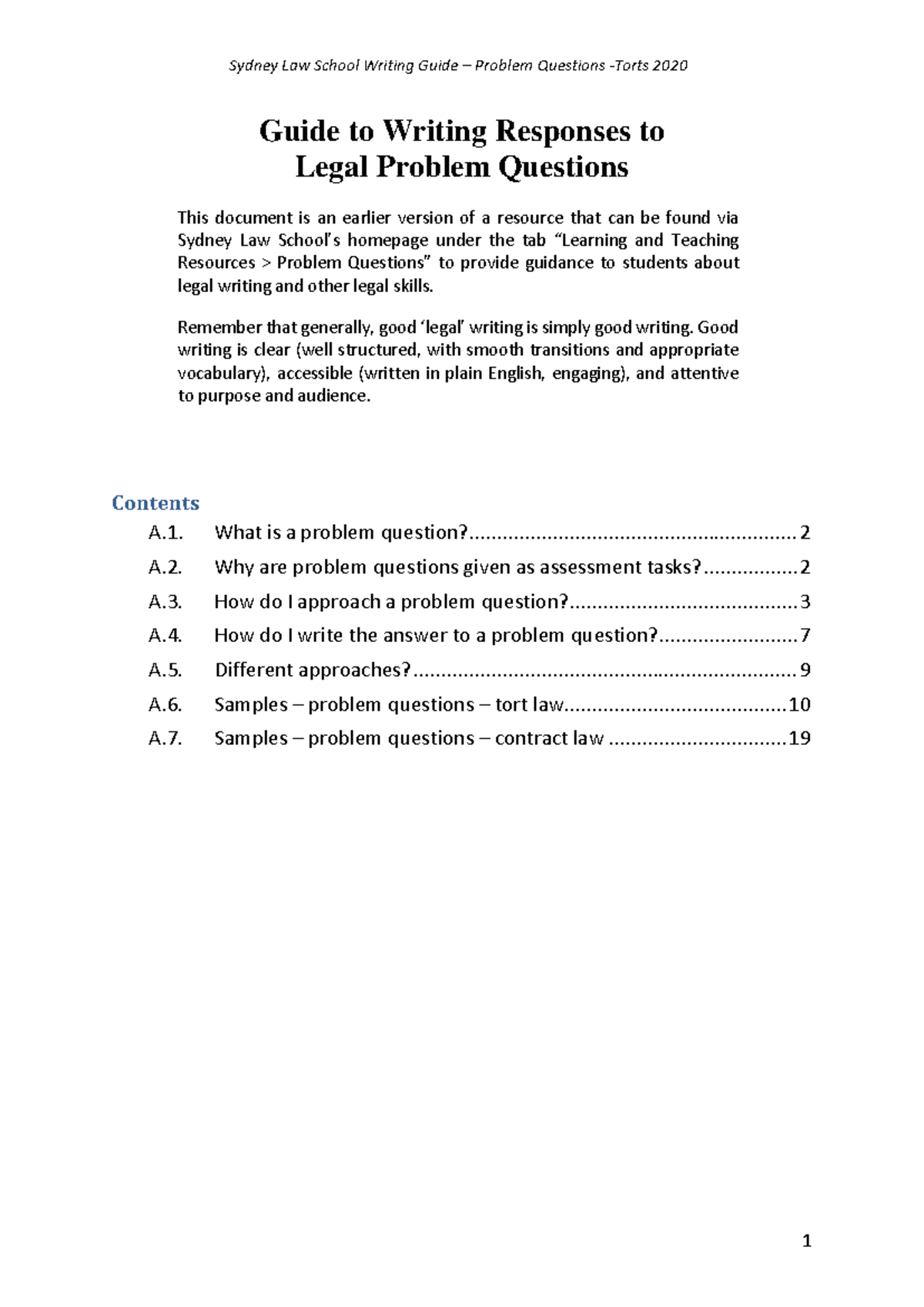 Legal Problem Questions Guide: Writing Clear & Effective Responses ...
