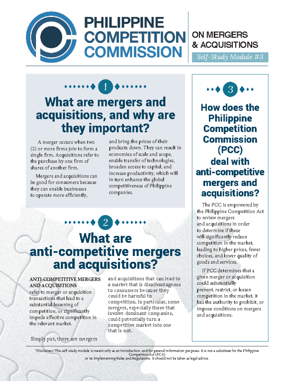 PCC on Mergers and Acquisitions: Module 1 Overview and Importance - Studocu