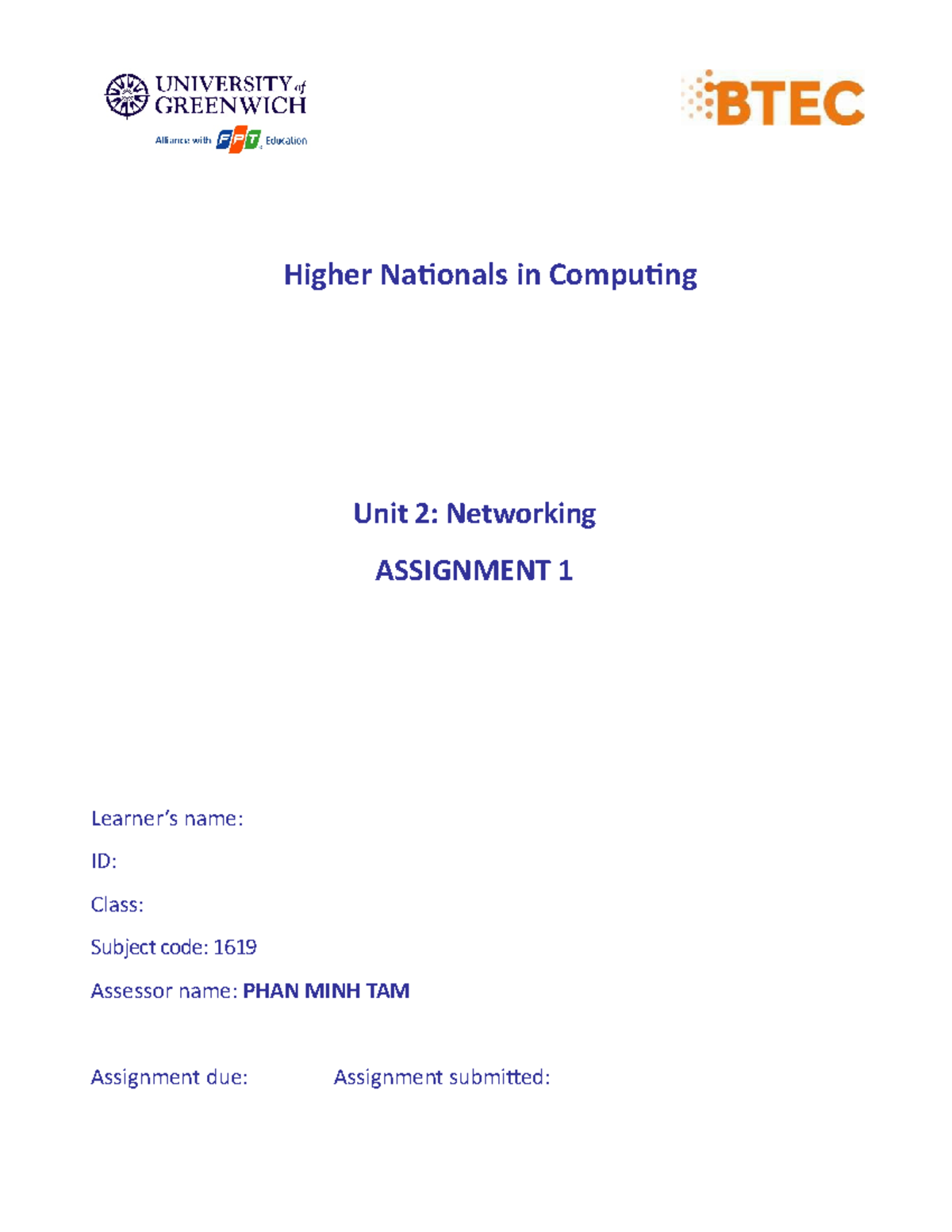 1619 GCS2006 Networking Assignment 1: Principles and Protocols - Studocu