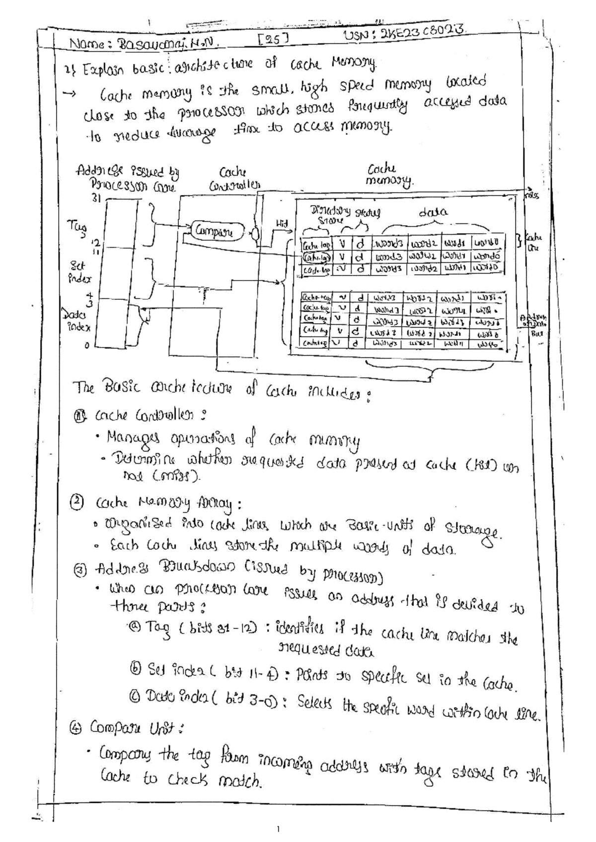 Cache Memory Architecture Explained - MC Asmt2 - 2KE23 C8023 - Studocu