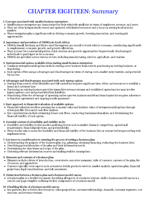 Chapter 2 summary notes EB121 - Chapter 2 summary notes the micro ...