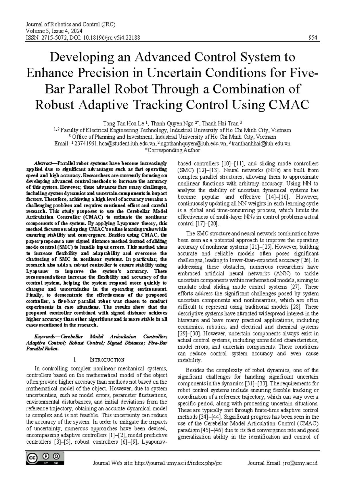 Developing Advanced Control Methods for Precision in Five-Bar Robots ...