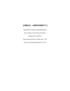 AMB223 Assessment 2: Creative Strategy for QUT's Advertising Course ...