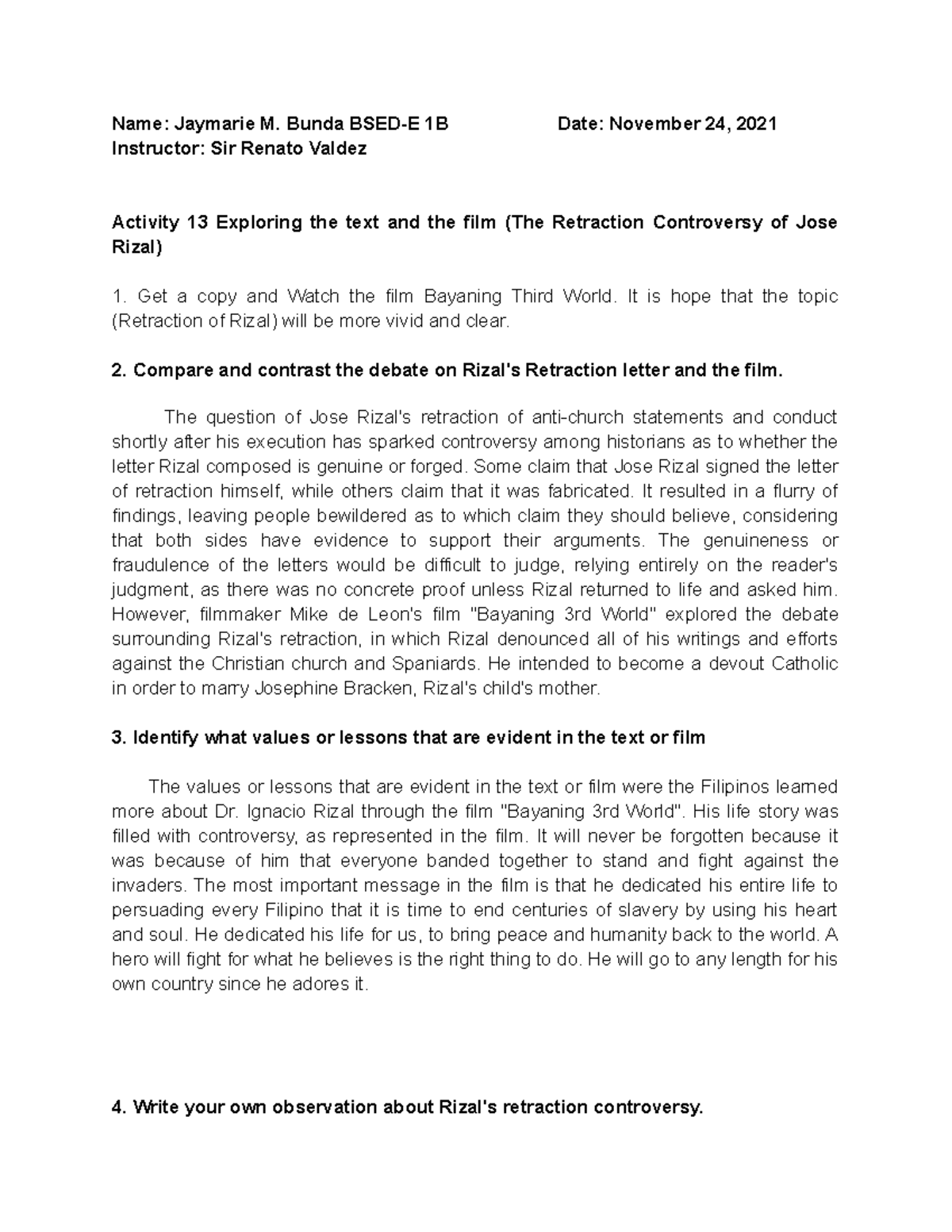 Activity 13 Exploring the text and the film (The Retraction Controversy ...