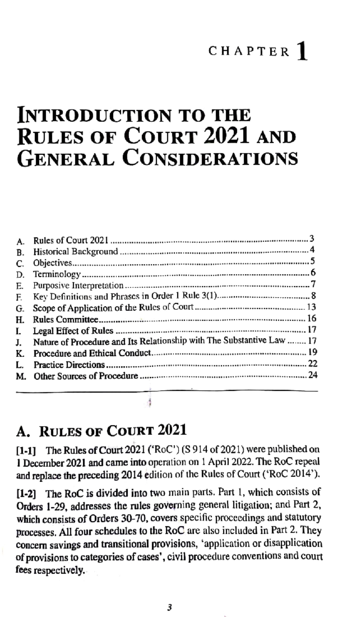 CHAPTER 1: INTRODUCTION TO THE RULES OF COURT 2021 AND GENERAL ...