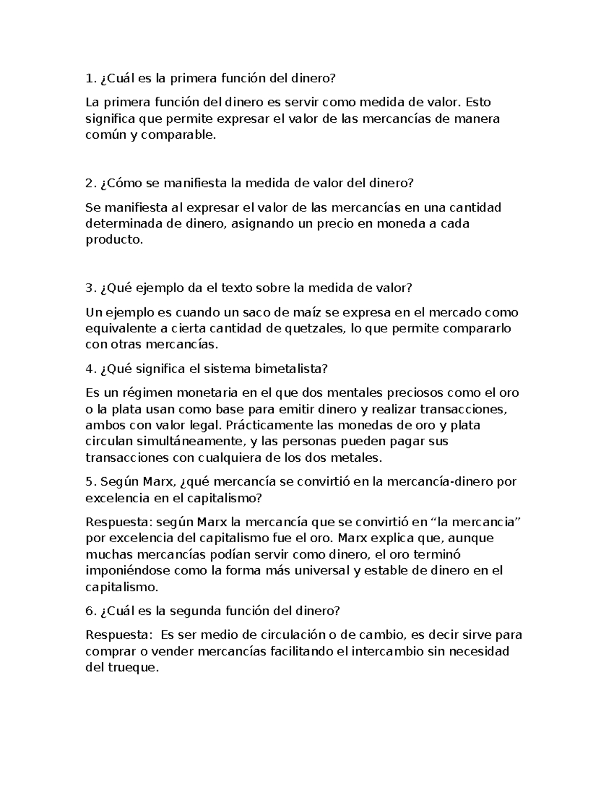 Laboratorio de Economía: Funciones y Circulación del Dinero - Studocu