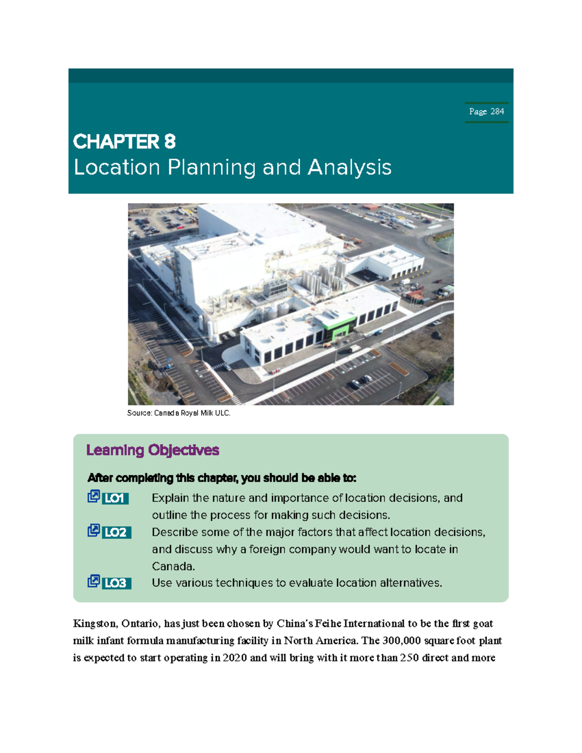 Location Planning and Analysis - Operations Management (OM): Ch. 8 ...